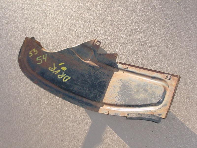 1953 1954 CHEVROLET 53 CHEVY 54 DRIVER LEFT FENDER LONG TIRE SPLASHPAN PANEL OEM, US $45.00, image 5