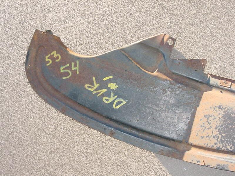 1953 1954 CHEVROLET 53 CHEVY 54 DRIVER LEFT FENDER LONG TIRE SPLASHPAN PANEL OEM, US $45.00, image 6
