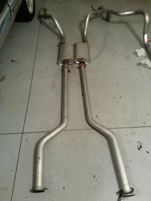 68-74 chevy nova 2' exhaust w/turbo mufflers and new clamps nice sound!