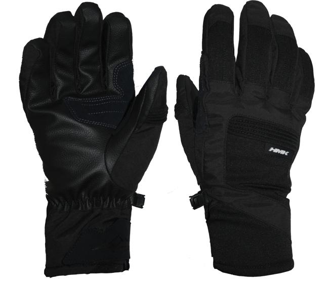 Hmk range black snowmobile gloves snow