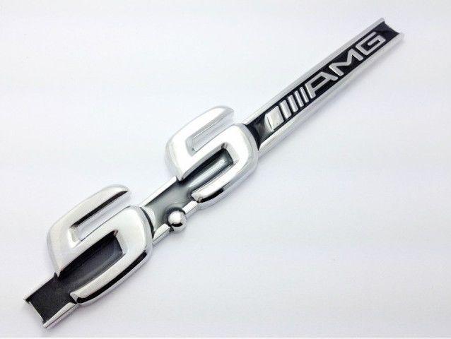 Matel decal emblem badge sticker for c cl clk cls e gl ml r s sl slk 55 5.5 amg