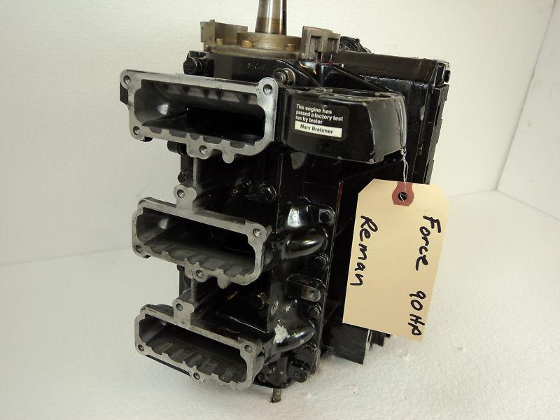 1992,1993,1994 FORCE 3-CYLINDER 90 hp OUTBOARD MOTOR 90hp POWERHEAD ~REBUILT!~, US $1,698.00, image 2