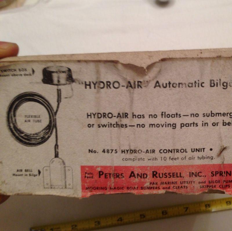 Find Peters Russell Hydro Air Automatic Level Bilge Pump Switch Part
