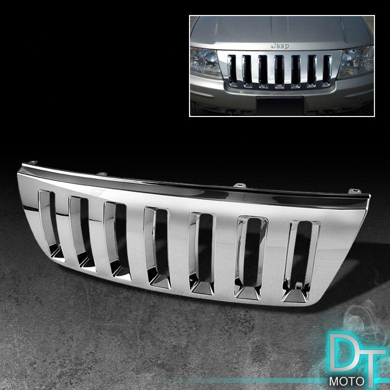 Find 9904 JEEP GRAND CHEROKEE VERTICAL CHROME SPORT FRONT HOOD GRILLE