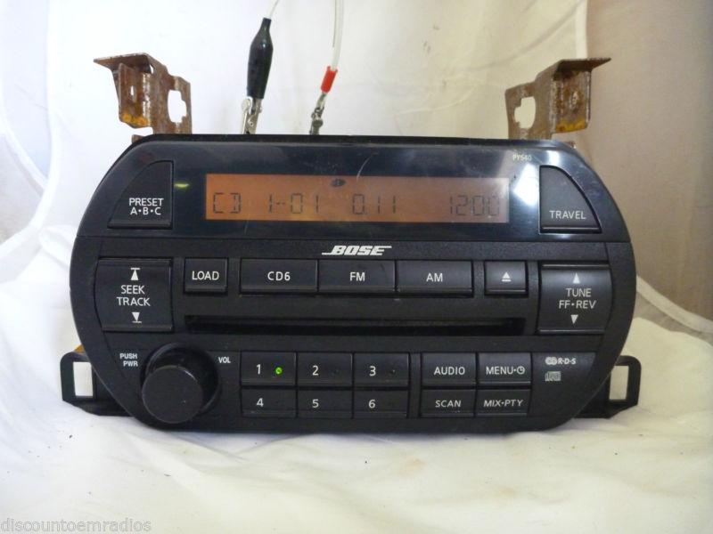02-03 nissan altima bose radio 6 disc cd player 28185-3z720 py540*
