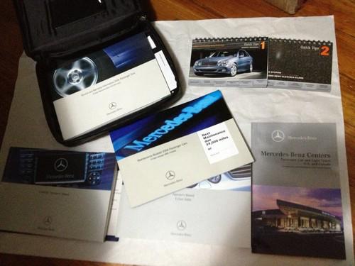 Mercedes benz 2006 e class sedan owners manual, service books, leather case