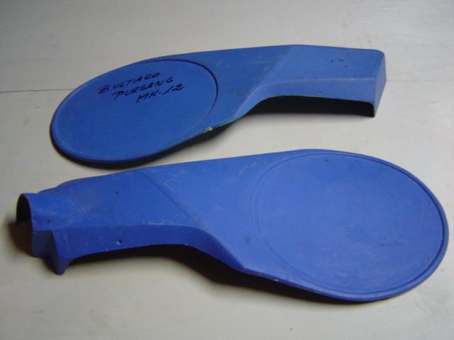  two fiber side covers for bultaco pursang mk 12. 250 and 370cc.
