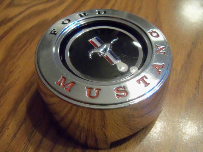 1965-66 ford mustang steering wheel center cap! new!!