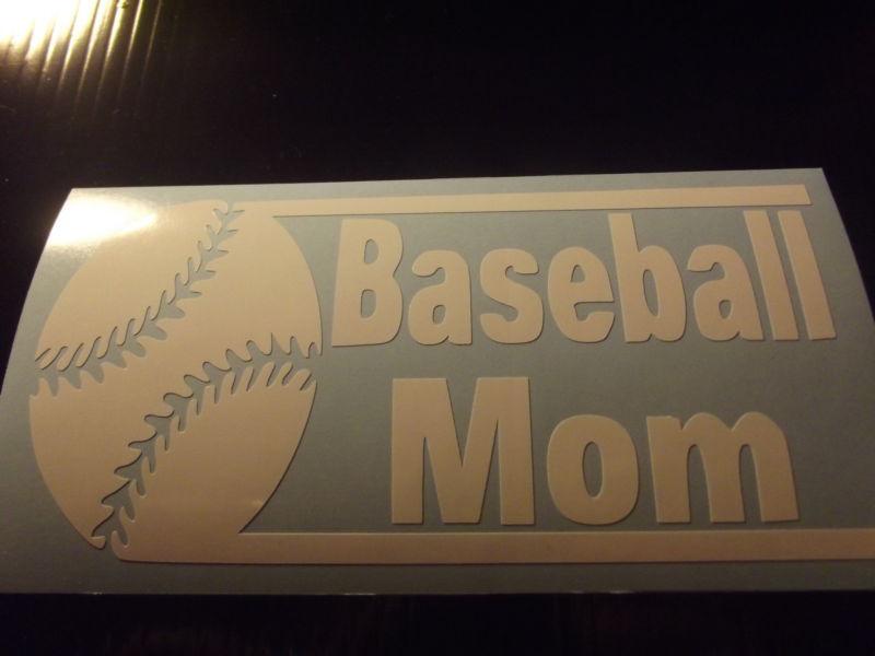 Baseball mom vinyl window decal sticker 