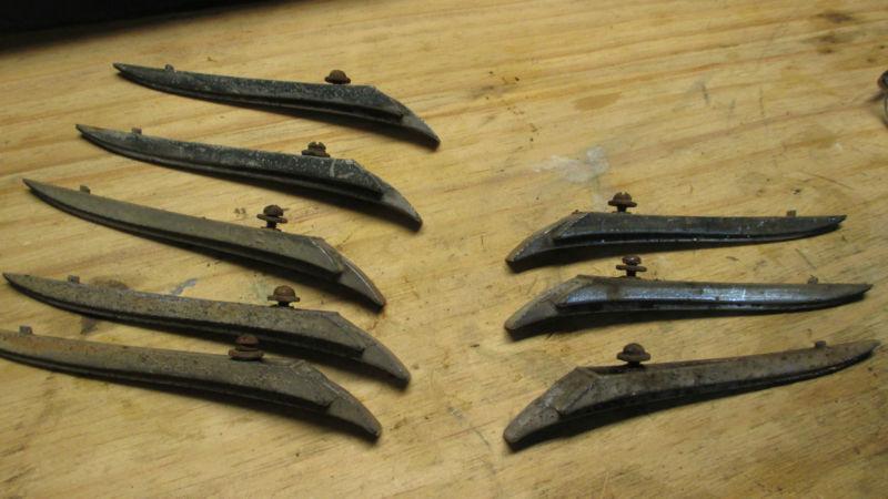 1934 packard standard 8 hood vent spears trim  set of 8