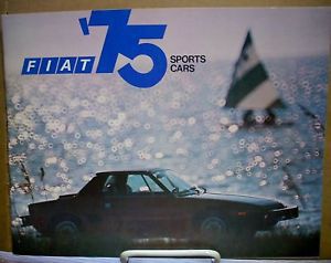 1975 75 fiat sports cars sales brochure