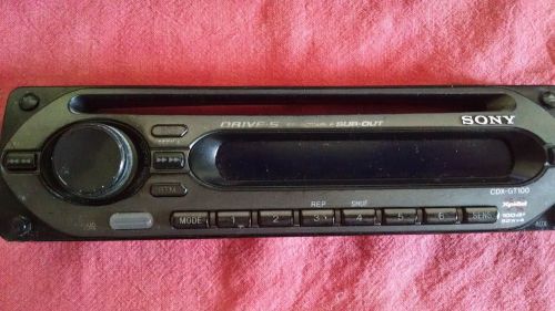 SONY CDX-GT100 XPLOD STEREO FACEPLATE ONLY -USED- Money back Guarantee, US $19.99, image 1