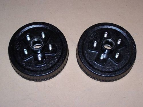 10'' trailer brake drum hub 5 on 5'' 3,500# axle pair new