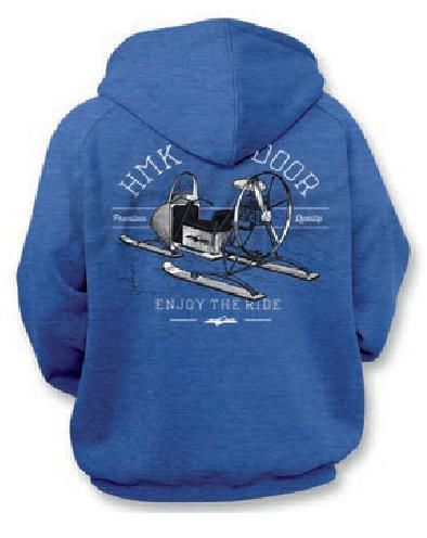 Hmk old school full zip hoody blue xxl xxl hm2fzoldbl2x