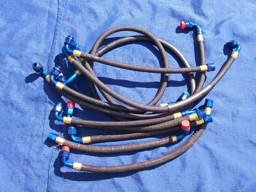 Nascar lot of 10 nomex braided racing hoses an-8