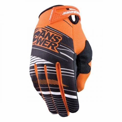 Answer racing syncron mx gloves orange motocross adult dirt bike ktm m xl xxl