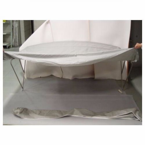 S2 yachts 3600 pursuit light gray 110-120 inch stainless steel boat camper top