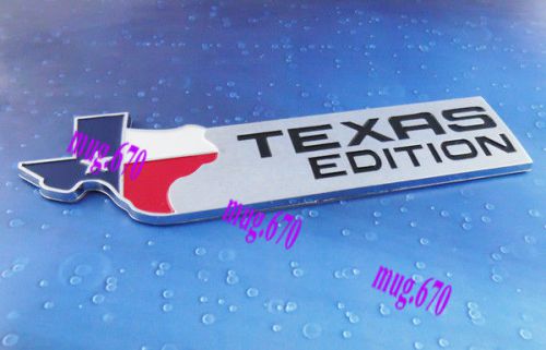 Auto car chrome texas edition for f150 f250 f350 expedition emblem badge sticker