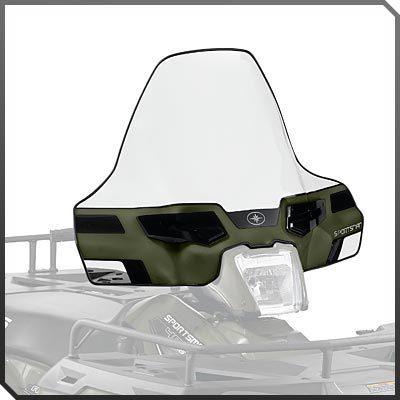 Polaris lock & ride green tall windshield sportsman 400 500 800 6x6 x2 touring