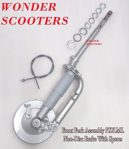 Vespa px125 150 200 star stella lml front fork assembly without disc brake ws555