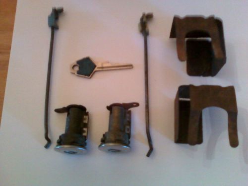 Mopar1971thru 1976 dodge dart plymouth duster door locks w/key &amp; rods+antitheft!