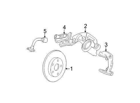 Chrysler oem jeep disc brake caliper 05011975ab image 2