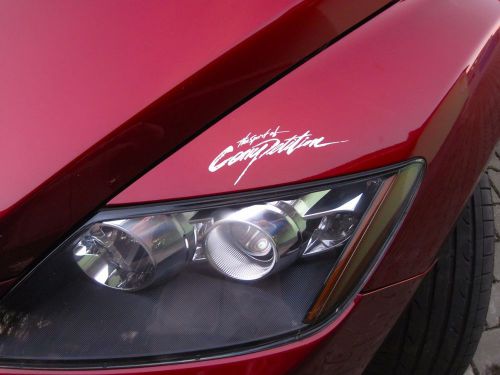 The spirit of competition car sticker car styling decals 2pcs