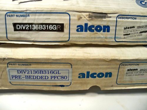 New alcon 1.25" thick rear brake rotors 11 7/8" od 8 bolt nice nascar arca