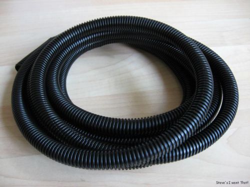 3/8&#034; x 10ft split wire conduit flexible protective wire wrap, black, 10mm x 3m