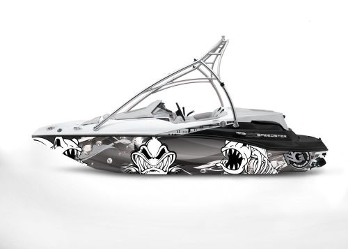Ng graphic kit decal boat sportster sea doo speedster sport wrap scary fish