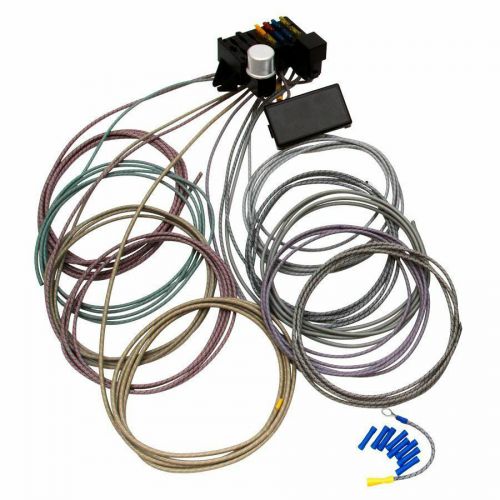 Basic 8 fuse retro series cloth wire panel systemwire terminals automotive