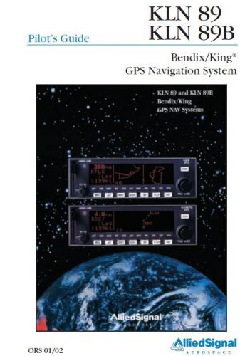 Bendix/king kln 89/kln 89b pilot&#039;s guide in pdf format