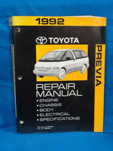 1992 * toyota pevia * oem * dealership service manual * oem