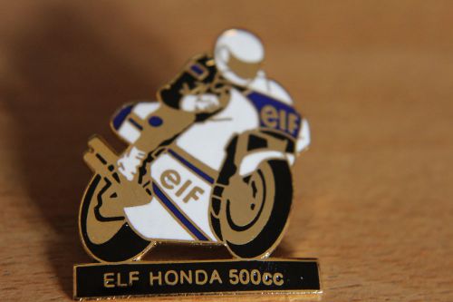 Elf honda 500cc motor cycle pin badge