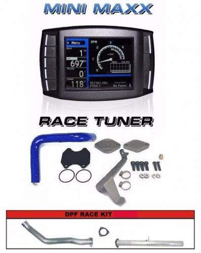 H&amp;s mini maxx tuner egr dpf delete race pipe for 07-09 dodge 6.7l cummins diesel