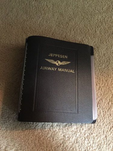Jeppesen airway manual binder 2" duraflo vinyl
