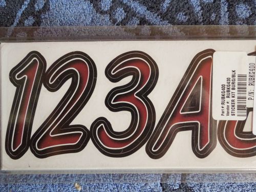 Hardline factory matched number kit watercraft id decals rubkg400 blue