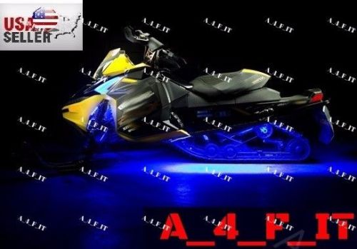Wireless led arctic cat polaris snowmobile under glow light kit w remote control