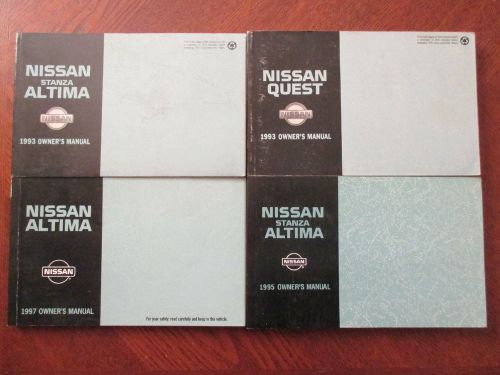 1995 nissan stanza altima original oem factory owner owners manual u13-d