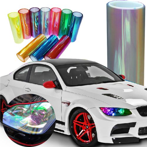 30cmx120cm chameleon transparent auto car fog headlight film sheet sticker