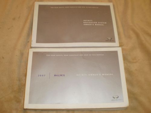 2007 infiniti m 45 35 car owners manual books nav guide all models