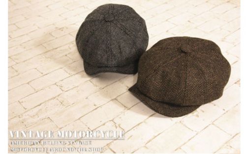 Vintage retro street style cycling / motorcycle riding cotton painter cap hat