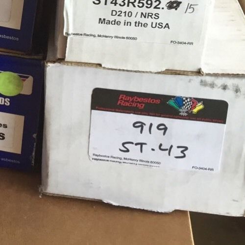 Raybestos st43 rc919 brake pads rear bmw (e9x m3, bentley, others)