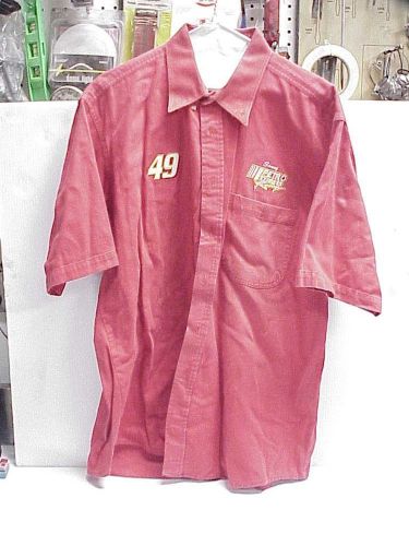 Large red three rivers pit crew uniform / shirt &#034;petro express racing&#034; ju4