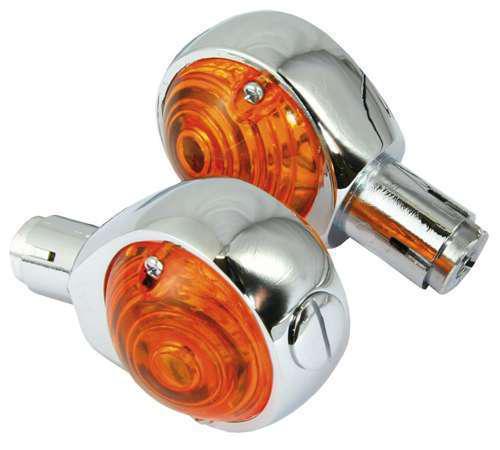 Motorcycle custon chrome bulleseye 25mm indicator 1pc