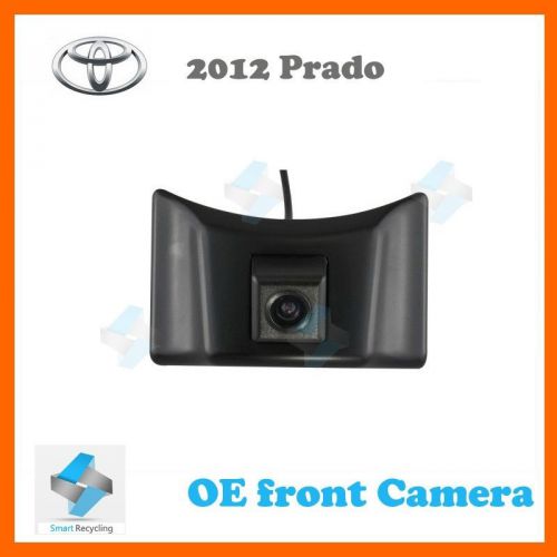 Free shipping color waterproof for toyota prado front view camera logo embeded