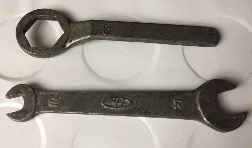 2 vintage honda motorcycle kowa 14mm - 10mm open wrench ~ 23mm? box wrench m10