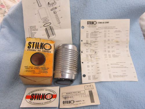 Vintage nos stilko finned aluminum sk-13 oil cleaner filter olds buick pontiac