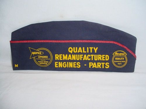 Rare original vtg 1950's 60's mopar dealer service garage mechanic hat * n.o.s.