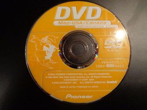 Pioneer nav dvd map disc